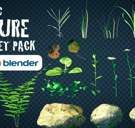 Blender Market – Realistic Nature Asset Pack V.1.1