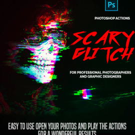 GraphicRiver – Scary Glitch – Premium Photoshop Actions 26425724