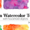 Create Modern Watercolor Textures with Household Objects