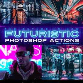 GraphicRiver – Futuristic Gen 2 Photoshop Actions 25230343