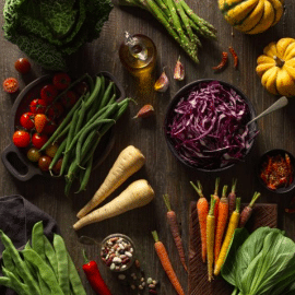 Karl Taylor Photography – Healthy living flat lay: Raw vegetables