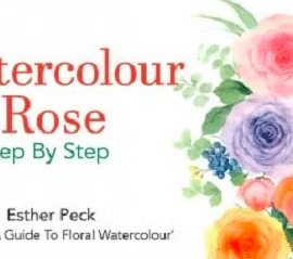 Watercolour Rose Step by Step