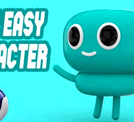 Modeling and Rendering a VERY EASY AND CUTE 3d character in Cinema 4D