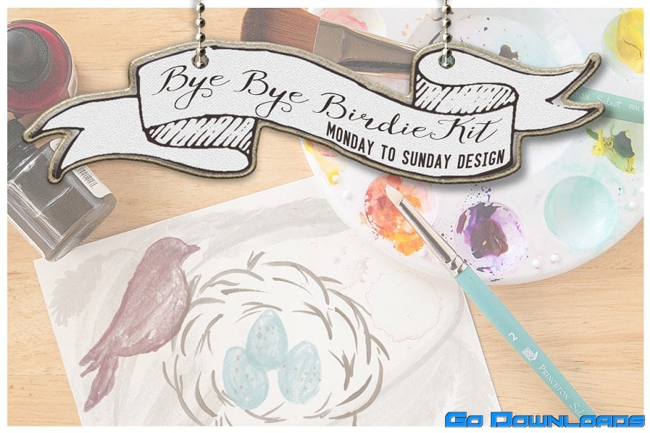 CreativeMarket Bye-Bye Birdie Kit Free Download