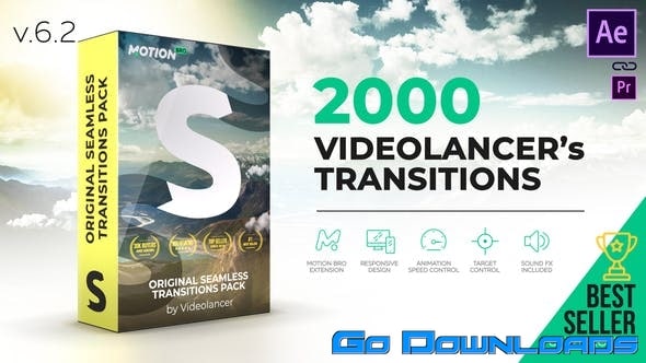 Videolancer's Transitions | Original Seamless Transitions Pack v6.2 Free Download