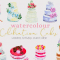 Watercolour Cakes Clip Art, PNG, 300dpi 4182541 Free Download