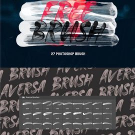 27 Stroke Brushes for Photoshop Free Download