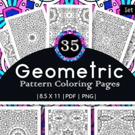 35 Geometric Pattern Coloring Pages 4320888