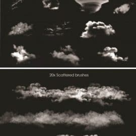 40 Cloud Brushes for Photoshop 1717811 Free Download