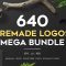 640 Premade Logos Mega Bundle Free Download