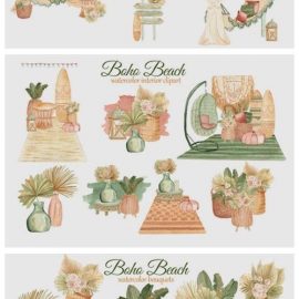 Boho Beach House Clipart 4468173 Free Download