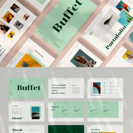 Buffet PowerPoint Keynote Google Slides Templates Free Download