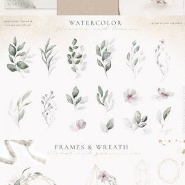 CM Gentle Leaf Watercolor Collection 4555996