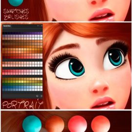 Cartoon Portrait Swatches 1677444 Free Download