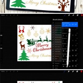 Christmas Procreate Brush Set 1738408 Free Download