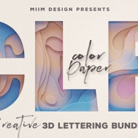 Color Paper 3D Lettering 4266370