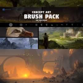 Concept ArtBrush Back for Photoshop Free Download