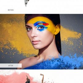 CreativeMarket – Color Powder Overlays Photoshop 4935360