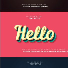 CreativeMarket Editable text effects Illustrator 4699063 Free Download