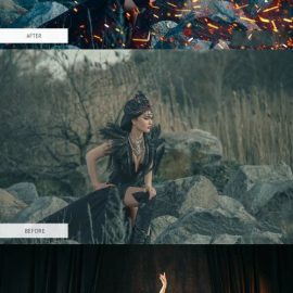 CreativeMarket  Fire Sparks Overlays Photoshop 4936513