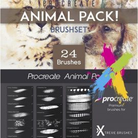 CreativeMarket Procreate Animal Pack 3622685 Free Download