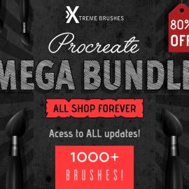 CreativeMarket Procreate MEGA BUNDLE 3305112 Free Download