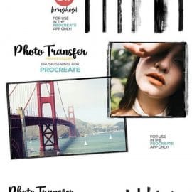 CreativeMarket Procreate Photo Transfer Brushes 3237581 Free Download