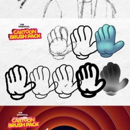 CreativeMarket The essential cartoon brush pack 3708940 Free Download