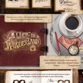 CreativeMarket Victorian Lettering Creator Kit Free Download