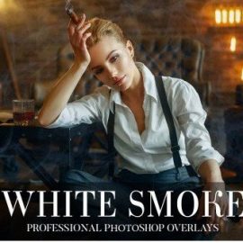 CreativeMarket  White Smoke Overlays Photoshop 4949072