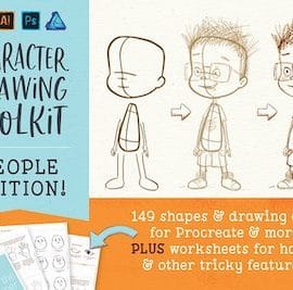 Creativemarket Procreate People Drawing Toolkit Free Download