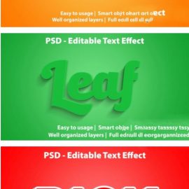 Editable text effect Free Download