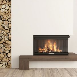 Fireplace and firewood2 3D model