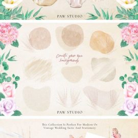 Hydrangeas Roses Calla Rustic Clipart 4342045