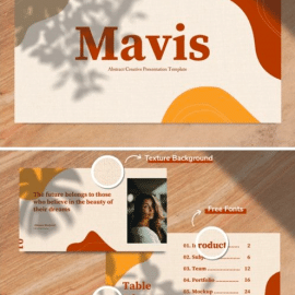 Mavis Abstract Lookbook Powerpoint Free Download