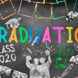 Overlay Graduation Sidewalk Chalk Art 4253232