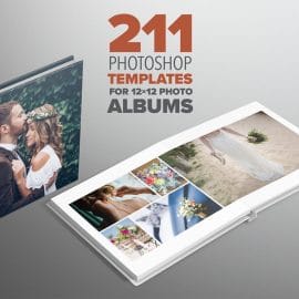 Photoshop templates for 12×12 albums Free Download