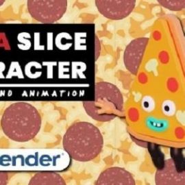 Pizza Slice Character Rigging And Animation With Blender Free Download