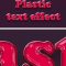 Plastic PSD Text Effect Free Download