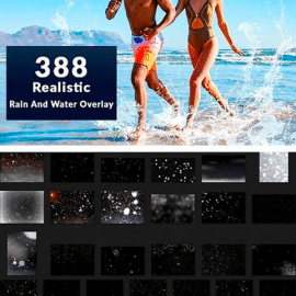 Realistic Rain and Water Splash Overlays Free Download