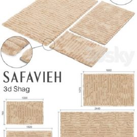 SAFAVIEH 3D SHAG SET