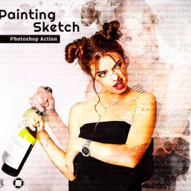 GraphicRiver – Painting Sketch Photoshop Action 26119936