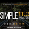 Gold Simple Titles for Premiere v8 Free Download