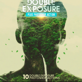 GraphicRiver – Double Exposure Plus Photoshop Action 26795512