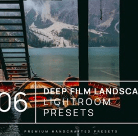 6 Deep Film Landscape Lightroom Presets + Mobile