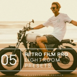 5 Retro Film Pro Lightroom Presets + Mobile