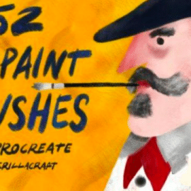 CreativeMarket Oil Paint Brushes for Procreate 3514016 Free Download