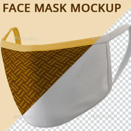 Graphicriver Face Mask Mock-up V1 Free Download