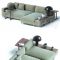 Sormani HERNEST Modular sofa contemporary fabric 3-seater