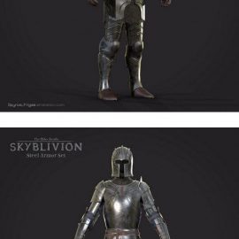 Steel Armor set 3D Model